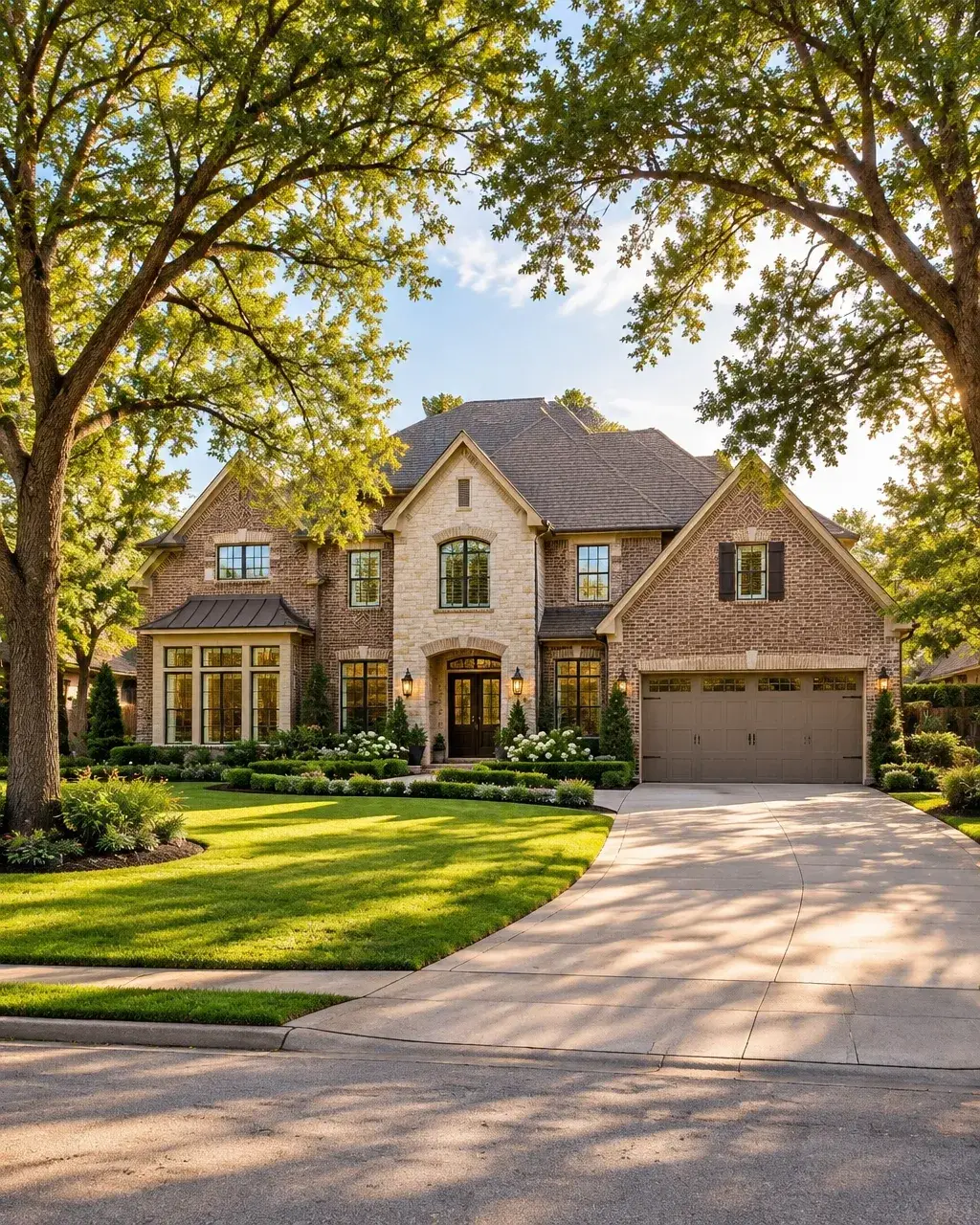 Spacious two-story home surrounded by greenery in Memorial